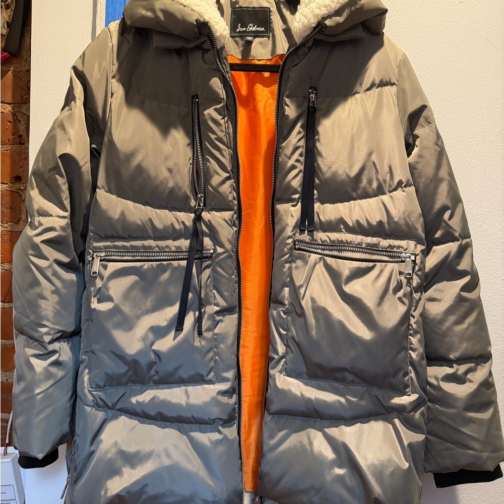 Sam Edelman Faux Shearling Lined Puffer Coat